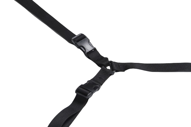 Bed Buckler Tether and Cuff Restraint Kit Black Microfiber