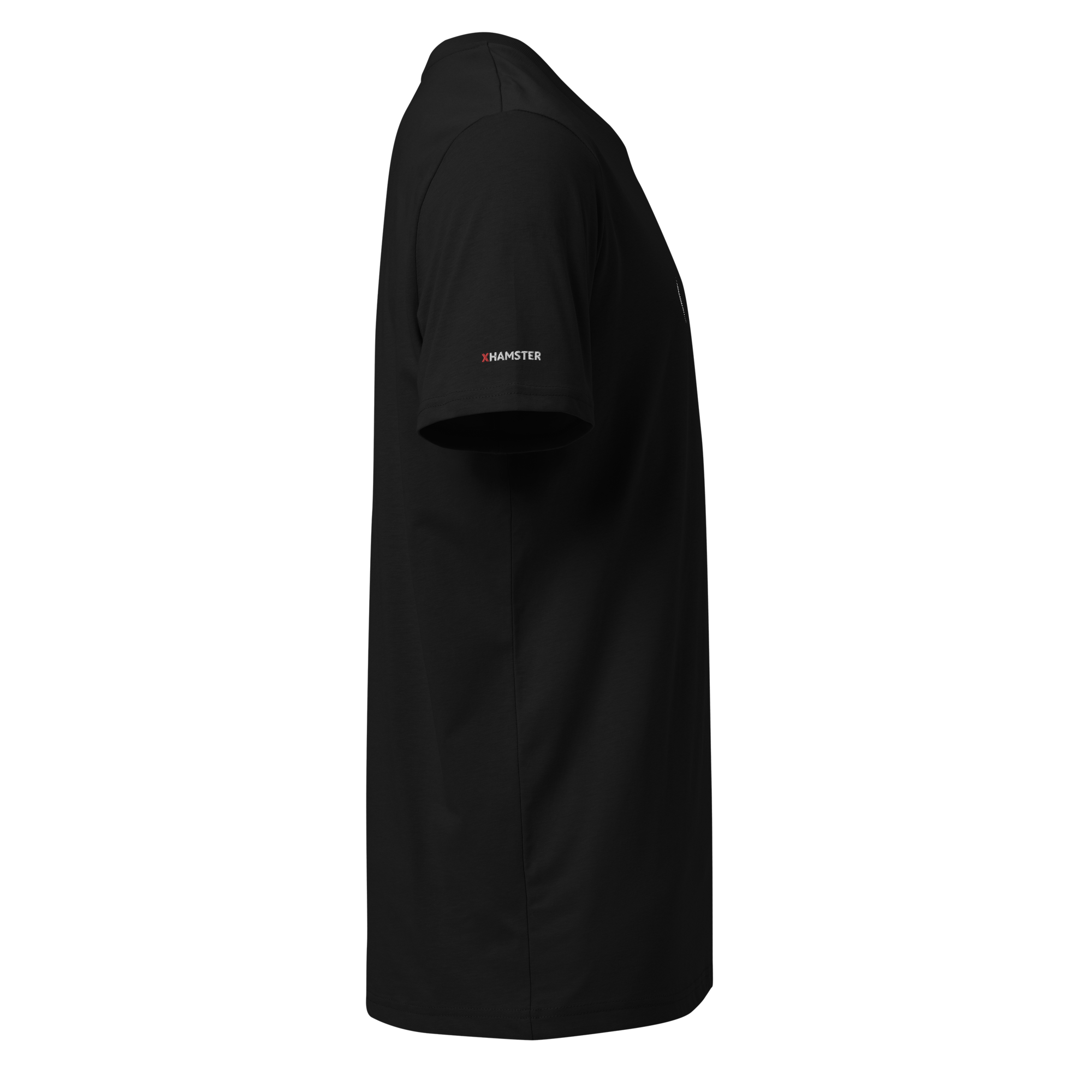 xHamster Unisex Cotton T-shirt With Embroidery (Black)