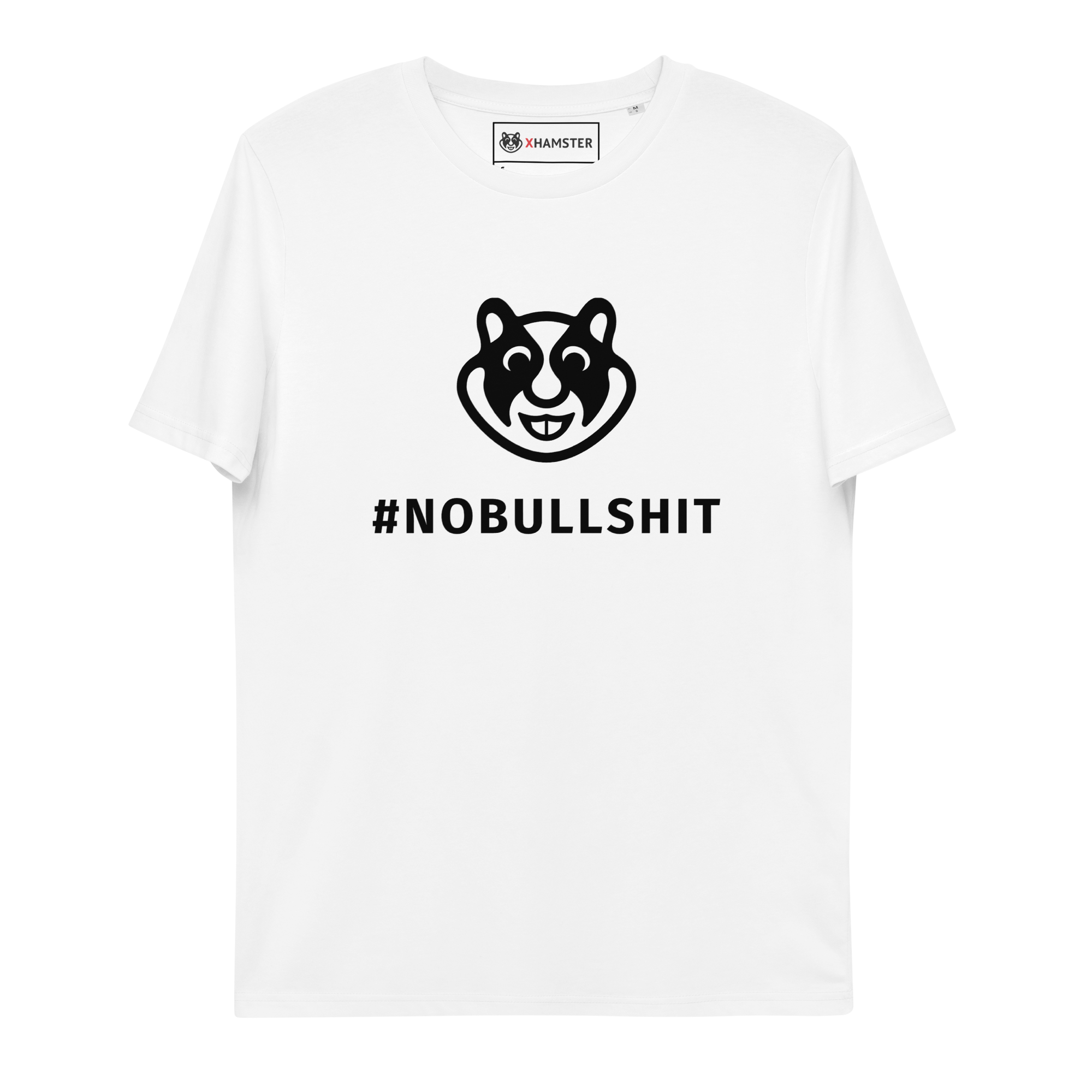 xHamster Unisex Cotton T-shirt #nobullshit White/Heather Grey