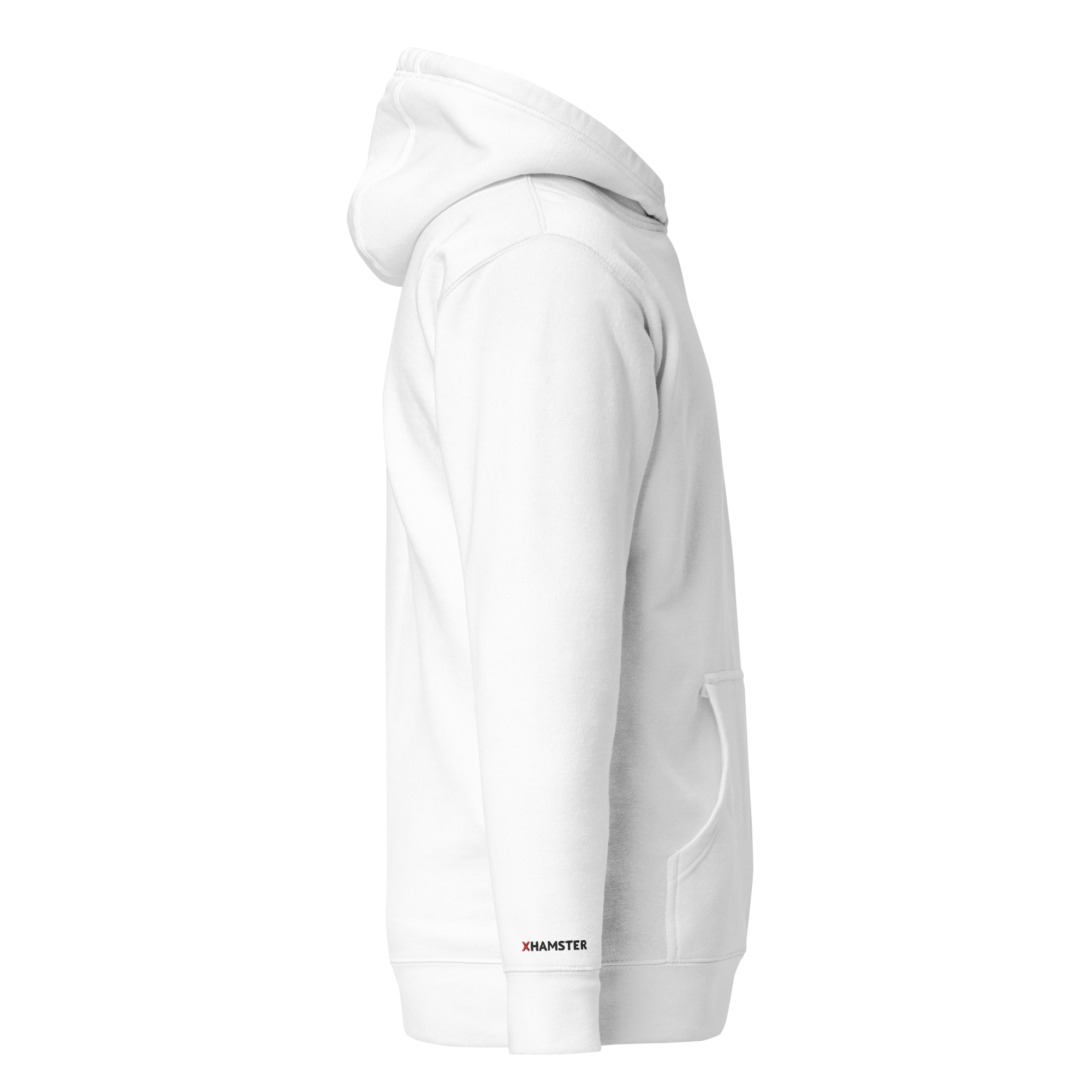 xHamster Unisex Hoodie (Mascot Embroidery) White