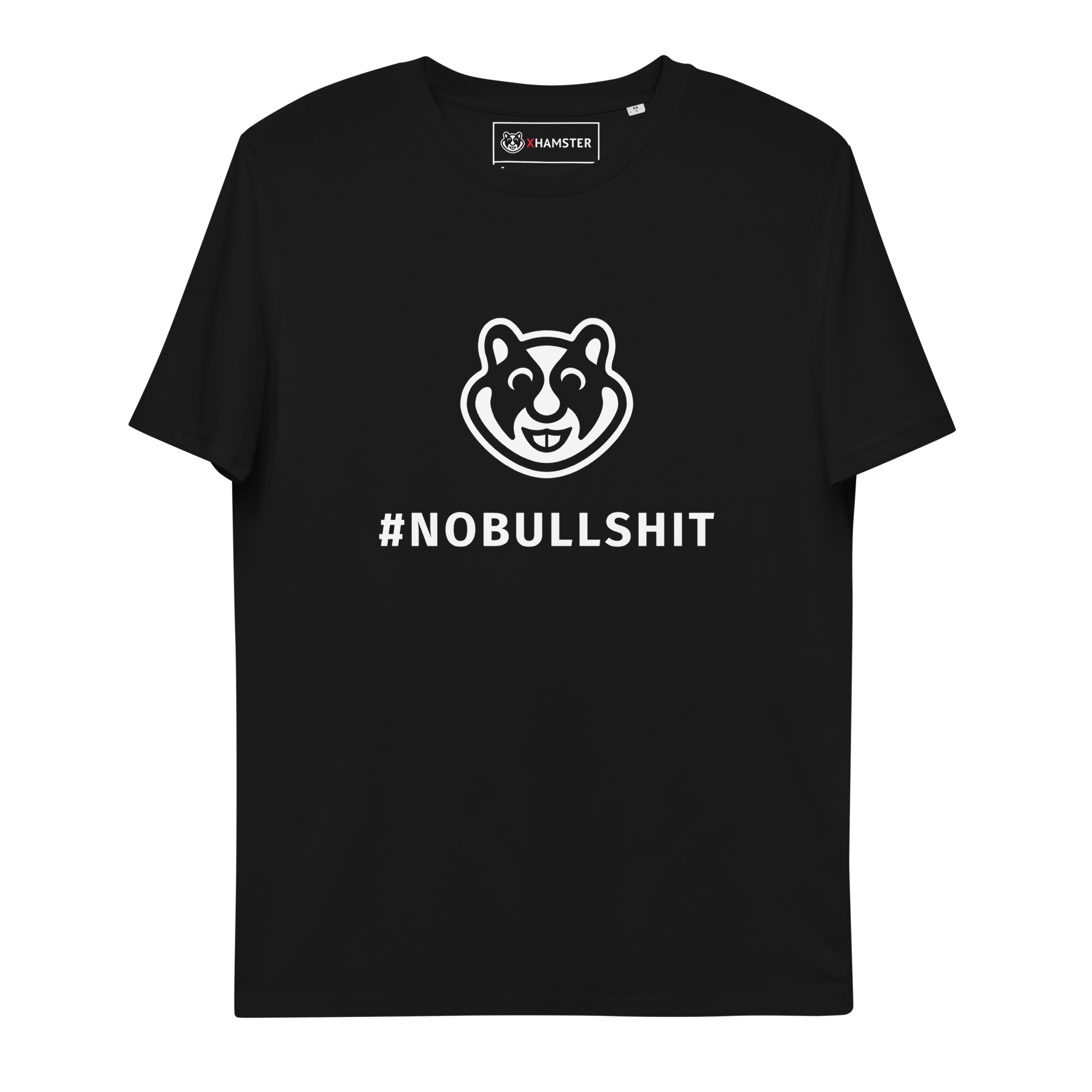 xHamster Unisex Cotton T-shirt #nobullshit Black/Dark Heather Grey