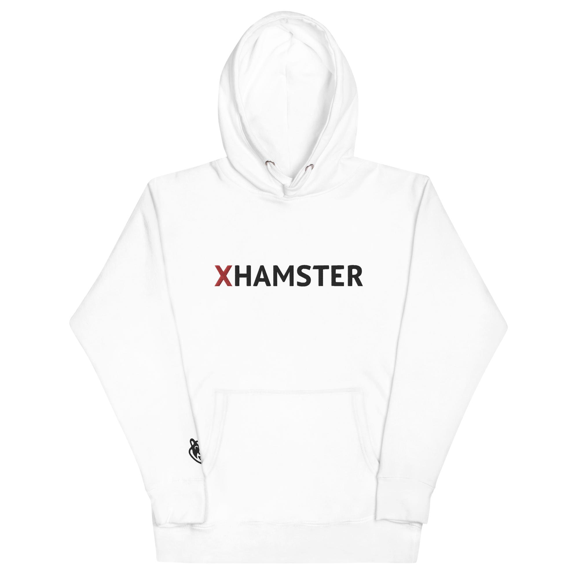 xHamster Unisex Hoodie (Front Logo) White