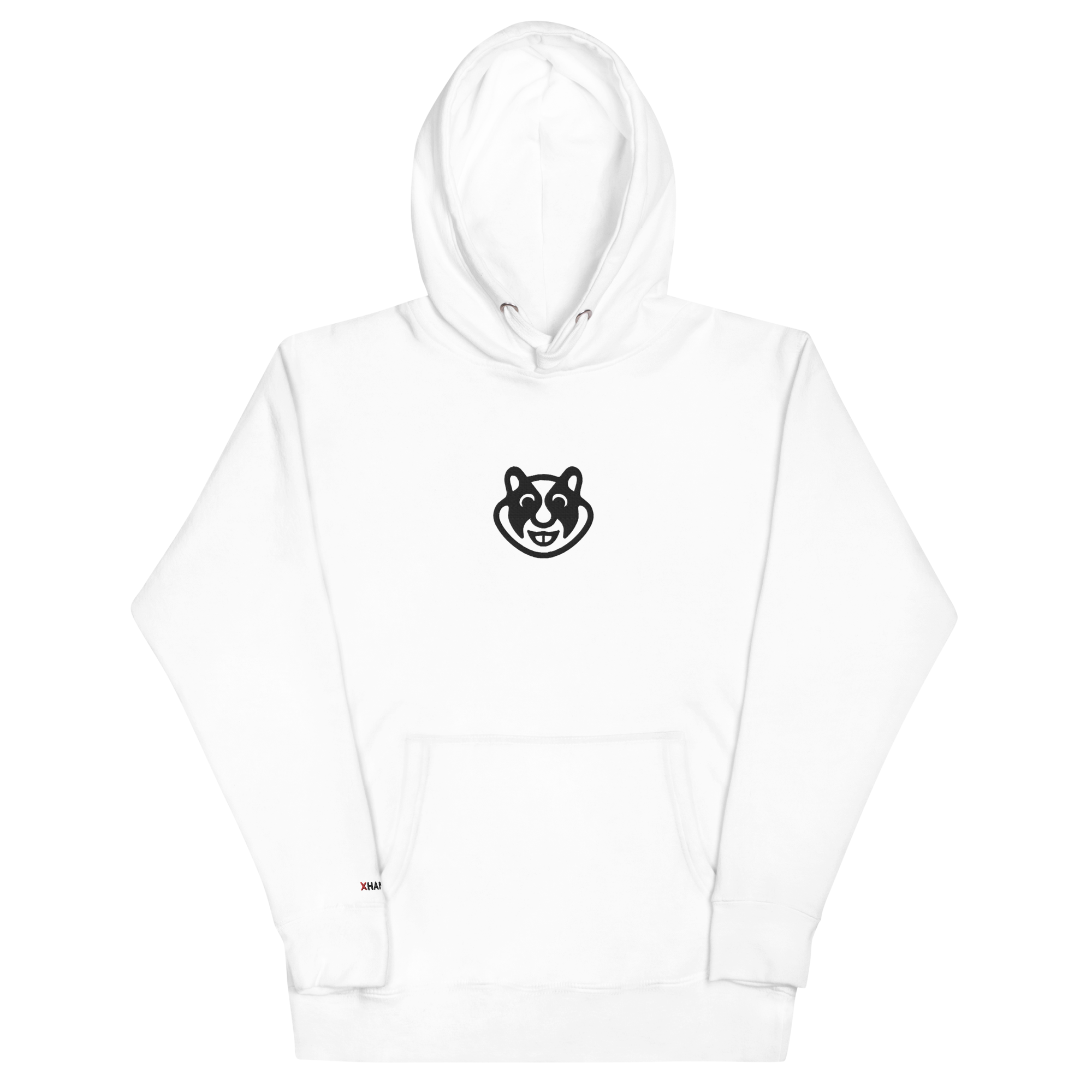 xHamster Unisex Hoodie (Mascot Embroidery) White