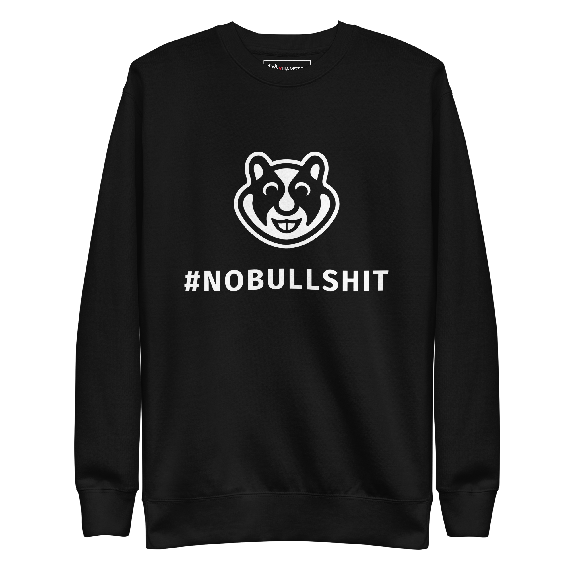 xHamster Unisex Sweatshirt #nobullshit Black/Charcoal Grey