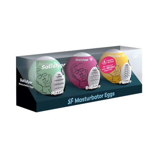 Masturbator Egg 3er Set (Riffle, Bubble, Fierce) Assorted